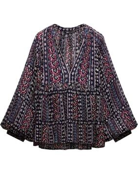 boho Zara blouse, XS